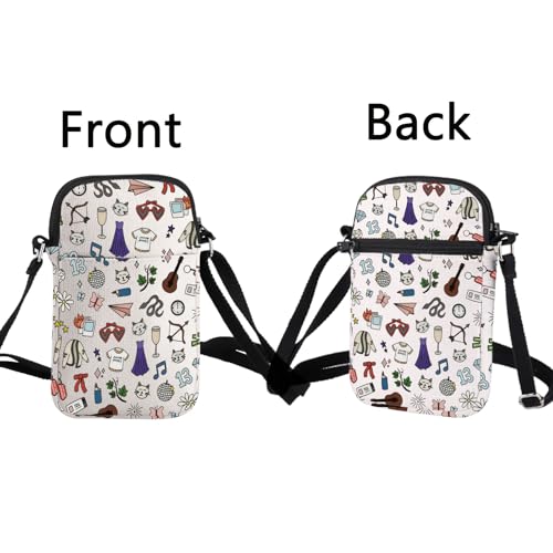 TOBGBE Album Ideas Inspired Crossbody Bag Singer Fan With Zipper Canvas Bag Singer Song Merchandise Singer Musical Gift3