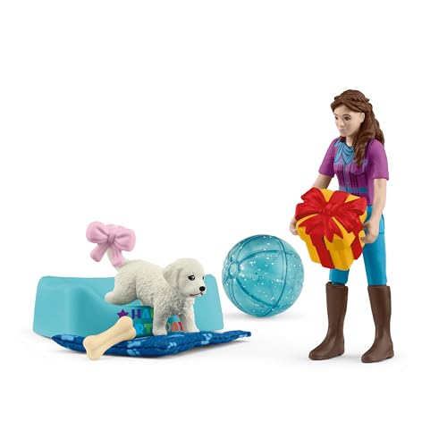 Schleich Horse Club - Juego de 12 bolsillos para fiesta de cumpleaños con Lisa para niñas y niños a partir de 4 años