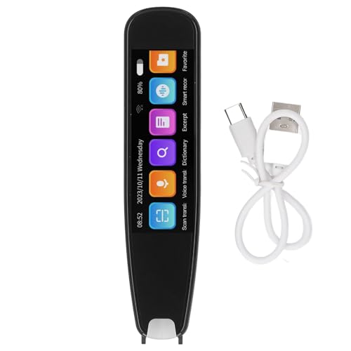 Translation Pen with Voice Translation, 2MP Camera, 3.7-inch Display, 131 Voice Translator, Offline Scanning and TTS for 12 Languages, Ideal for Travel, Study, Work