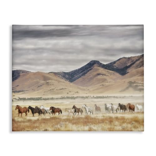 Stupell Industries Western Horses Roaming, 36 x 48 Inch Canvas Wall Art - image 1