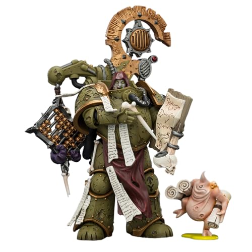 Image of JOYTOY Death Guard Warhammer 40K 1 /18 Action Figures Death Guard Tallyman with Plasma Pistol Collectible Model Artifacts Model Birthday Gifts JT04261 PreOrder