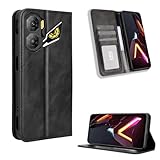 UPLAI Portafoglio Cover per ZTE nubia Neo 3 5G, Ultra Sottile Premio PU/TPU Antiurto Pelle Custodia, con Chiusura Magnetica Slot Schede Staffa Flip Caso.Nero