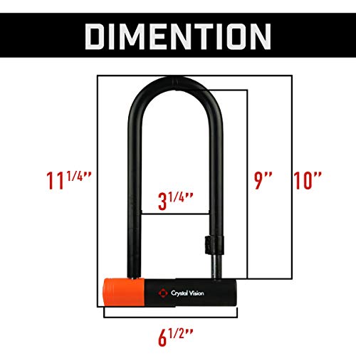 Blackstone Anti-Theft 130 db Alarm U-Lock Heavy Duty w/Security Cable (Alarm U-Lock w/Cable) - image 8