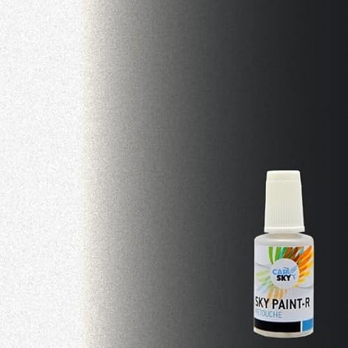 Stylo de retouche CARSKY peinture compatible Citroen GRIS THORIUM MET MAT EBX et vernis brillant 2x20ml Cover