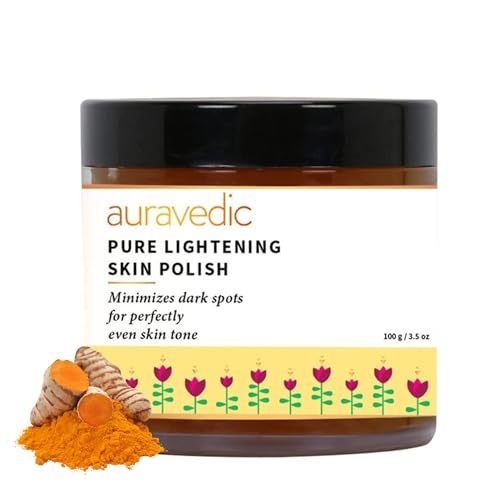 Auravedic Pure Lightening Skin Polish with Sandal/Saffron/Turmeric 100g
