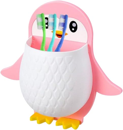 2pcs Penguin Storage Wall Mounted Trash can Remote Control Holder Phone Remote Wall Phone Holder Remote Holder Stand Remote Holder for Wall Remote Holder Wall Mount Wall Holder-image-5
