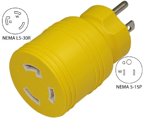 Conntek 30222-Yw 15A To L5-30R Plug Adapter #TOP1