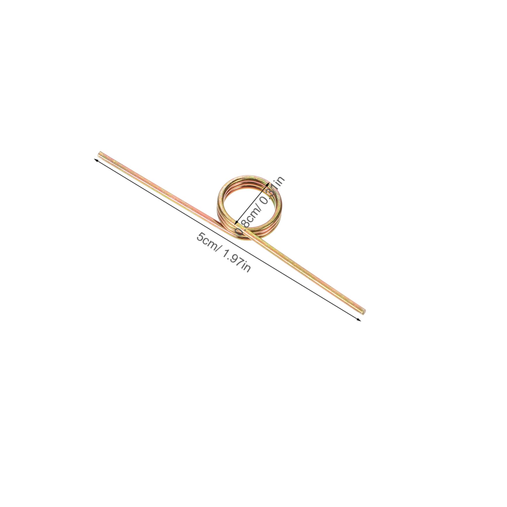 OUNONA 10pcs Spring Accessories Bucket Torsional Spring Trash Bin Garbage Cans Garbage Bin Spring Bucket Lid Torsional Spring Springs Trash Can Lid Torsional Spring Key Color Zinc Plating