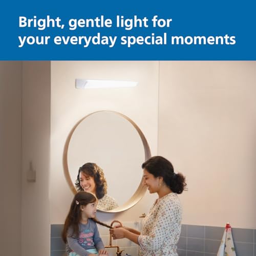 Image of Philips 2ft 20W Compact Mirror light | ArchGlow Decorative Modern Tubelight for Home | Warm White, Pack of 6