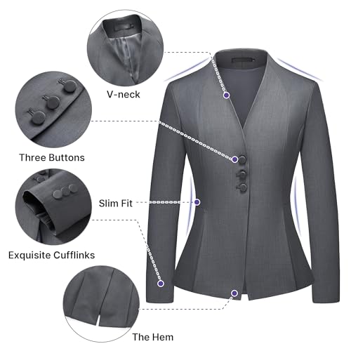 Women's Skirt Suit 2 Piece Set Business Office Suits for Women Dressy Professional Outfits2