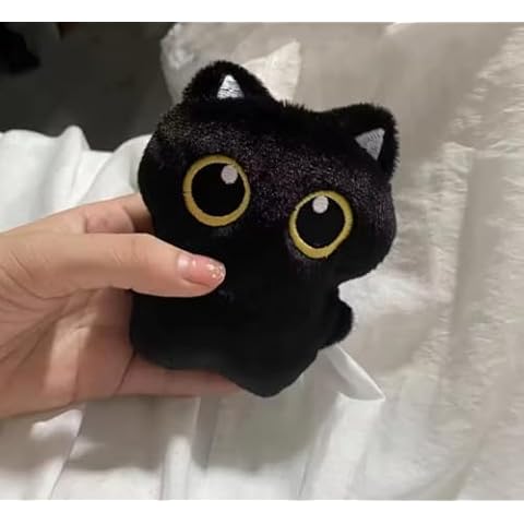 Black Plush Cat Pendant Toy for Kids Cover