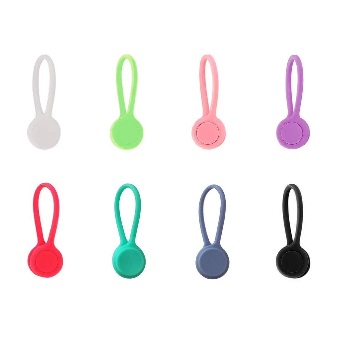 Magnetische Kabelbinder SOOOEC – 8 Stück, 18,3 Cm, Wolken-Design, Wiederverwendbar, In 8 Farben