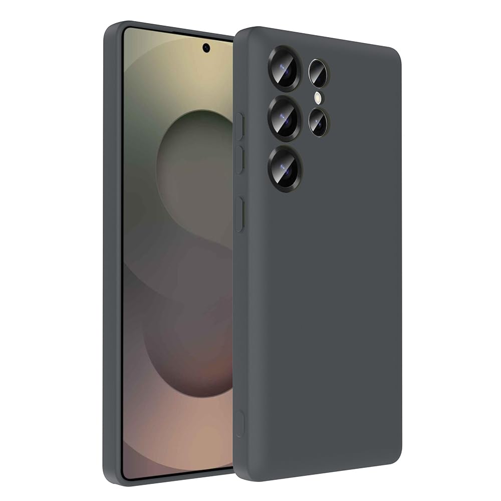 Zore Galaxy ile uyumlu S25 Ultra Kılıf Kamera Korumalı Kartlık Hazneli Zore Vitra Kapak Gri