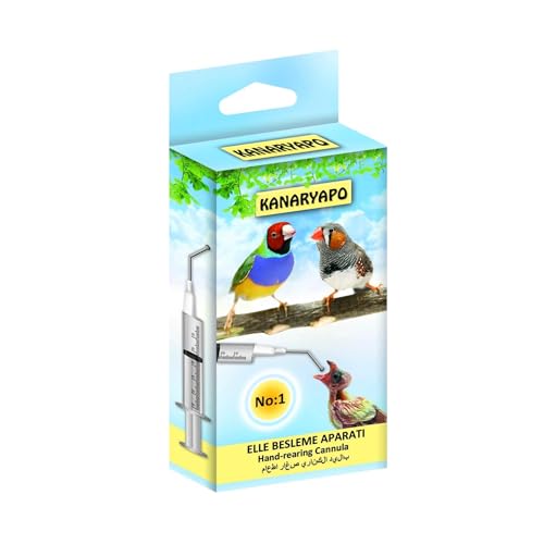 Birds Hand Rearing New bornSmall Exotic Bird Canary Finch Feeding 5 ml Gavage Crop Stainless Steel Needle Syringe-Medication Cannula (1)