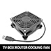 Router Wentylator DIY PC Cooler TV Box Wireless Chłodzenie Silent Ciche DC 5 V Moc USB 120mm wentylator 120x25mm 12 cm W/śruby ochronne (Blade Color : 90X90X25)