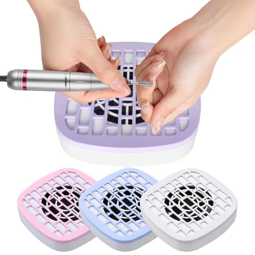 USB Mini Manicure Nail Vacuum Cleaner Strong Suction Nail Dust Collector Portable Nail Art Vacuum Dust Cleaner Extractor Fan (PINK)