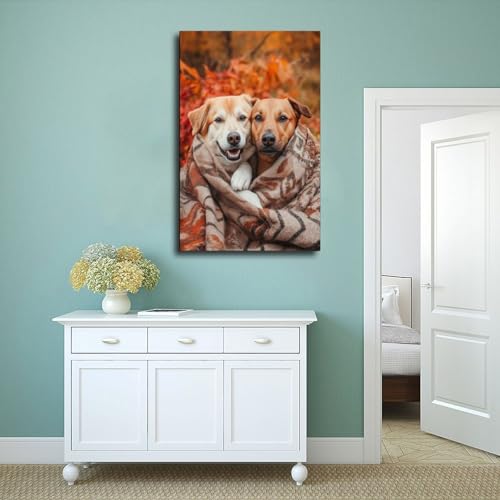 Poster sur toile chiens douillets pour une chambre cocooning - 4
