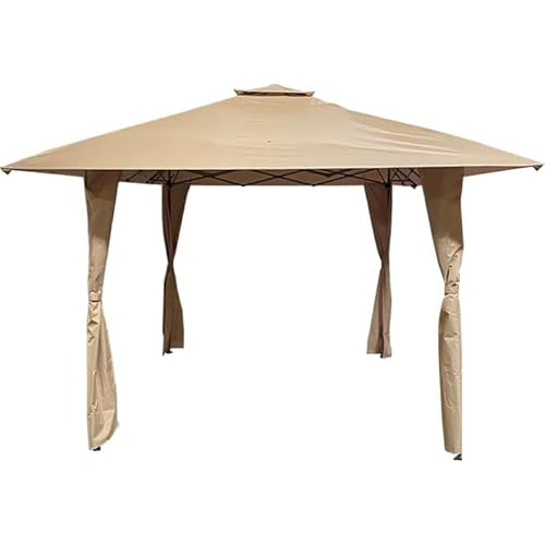 Garden Winds Custom Fit Replacement Canopy Top Cover Compatible with The GA003-B-1 PHI Villa 13' x 13' Sun Shade Gazebo - Classic Sand Beige, Riplock 350