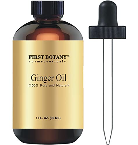 100% Pure Ginger Essential Oil - Premium Ginger Oil For Aromatherapy, Massage, Topical & Household Uses - 1 Fl Oz (Ginger) #TOP16