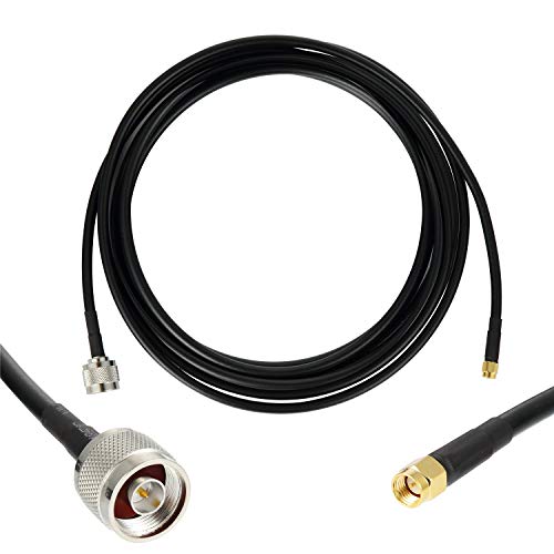 15 ft Low-Loss Coaxial Extension Cable (50 Ohm) SMA Male to N Male