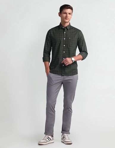 Image of Arrow Men's Cotton Solid Slim Fit Shirt