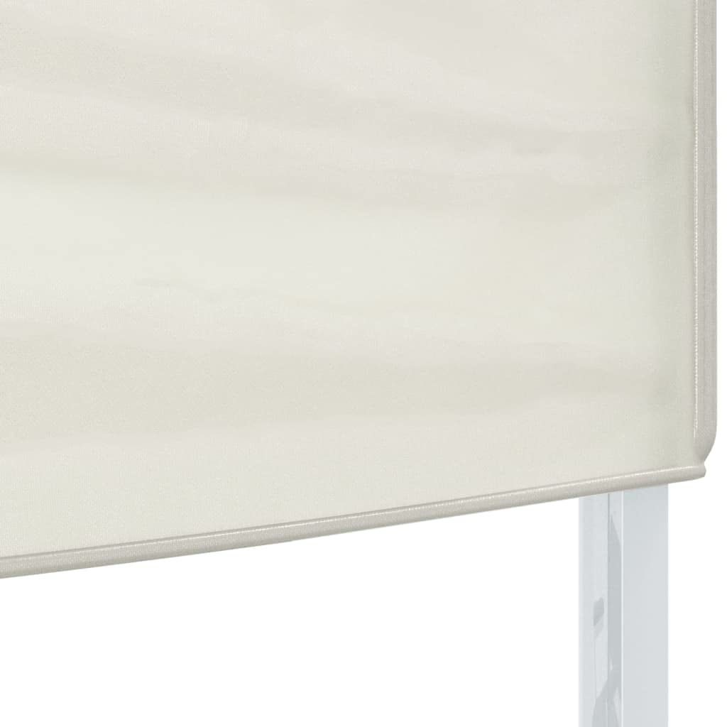 Carpa plegable para fiestas, 3 x 3 m, acero, color crema