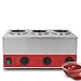 EASYROSE Electric Sauce Warmer Squeeze Bottle Warmer Nacho Cheese Dispenser Warmer, Jam Chocolate Butter Preservation Machine 105-195â„‰, 110V (3 Grids)