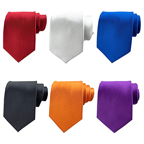 Image of Men's Necktie Classic Silk Tie Woven Jacquard Neck Ties 9 PCS
