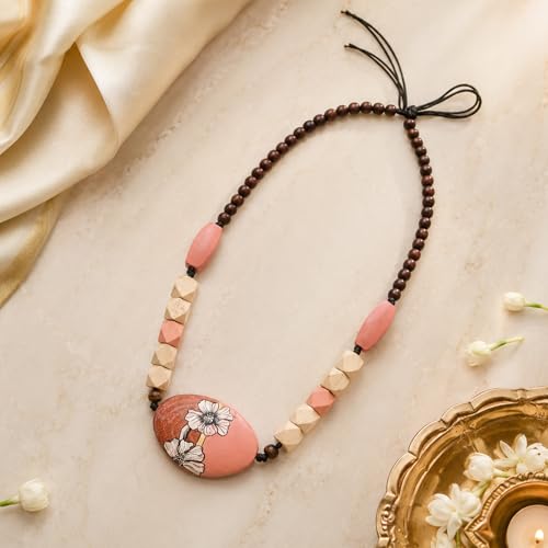 Image of AAKRITI ART CREATIONS Boho Tribal Handcrafted Ethnic Necklace Collection | Mandala, Dreamcatcher, Sunburst & Moonstone Designs | Artisan Collar, Lariat & Pendant Statement Jewelry for Women