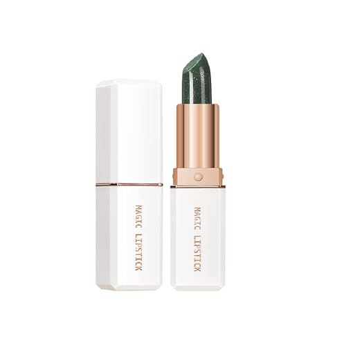 Pintalabios que cambia de color verde Hidrata Sexy Bálsamo labial brillante mate Pintalabios mágico resistente al agua de larga duración que no deja marcas (#1) Cover