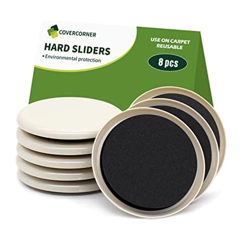 COVERCORNER Furniture Sliders for Carpet Cover