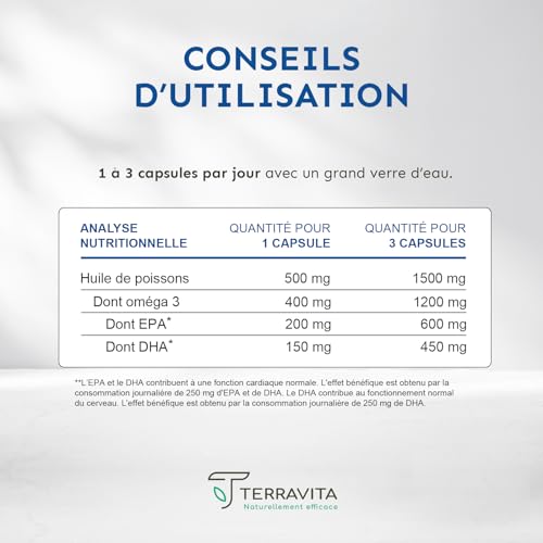 Oméga 3 EPAX® | Huile de Poissons Sauvages Ultra Pure | Processus de Purification Breveté XO | Haute Concentration EPA et DHA | TOTOX inf. à 3 | Pêche Durable | 90 Capsules Anti Oxydation | Terravita – Image 6