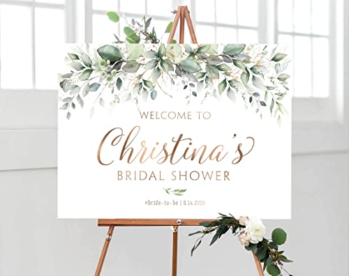 Bridal Shower Sign, Flower Bridal Shower, Greenery Shower Decoration, Bridal Shower Decorations, Bridal Shower Welcome Sign Greenery Welcome Sign, Custom Design, Printable Welcome Sign #TOP3