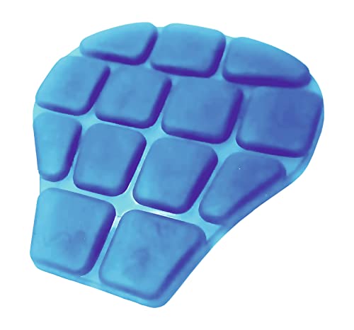 Image of Gel Seat Cushion for Bullet Bike Seat Gel Pad for Support Lower Back, Spine, HIPS Promotes Venting, for All Bike Seat, Weight Distribution 30 x 34 x 2.5 cm (Blue)
