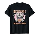 Photo Gallery nightmare before coffee raccoon divertente halloween maglietta Photo Gallery nightmare before coffee raccoon divertente halloween maglietta