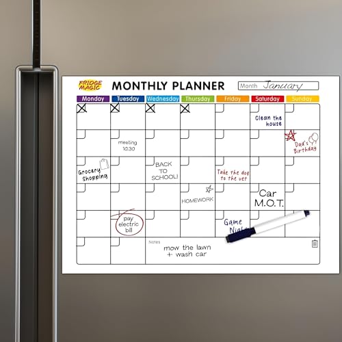 Calendrier 42 x 30 cm magnétique pour frigo pour stopper le gaspillage