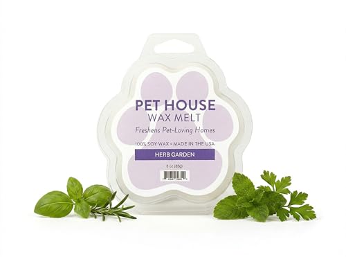 Image of One Fur All Pet House Spring and Summer Wax Melts for Pet Odor, Natural, Plant Based Soy Wax Melts, Long Lasting Fragrance for Fresh Smelling Homes, Herb Garden