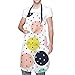 SHEYZYLTD Delantal de lunares coloridos con bolsillos, unisex ajustable impermeable babero delantal para cocina en casa, restaurante, cafetería, ver fotos, Talla única