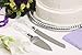 Darice 35745, Knife and Server Set, Faux Crystal