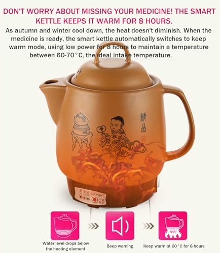 Olla Eléctrica para Hierbas Medicina China, 2-6L, 450W, 110-220V miniatura 6