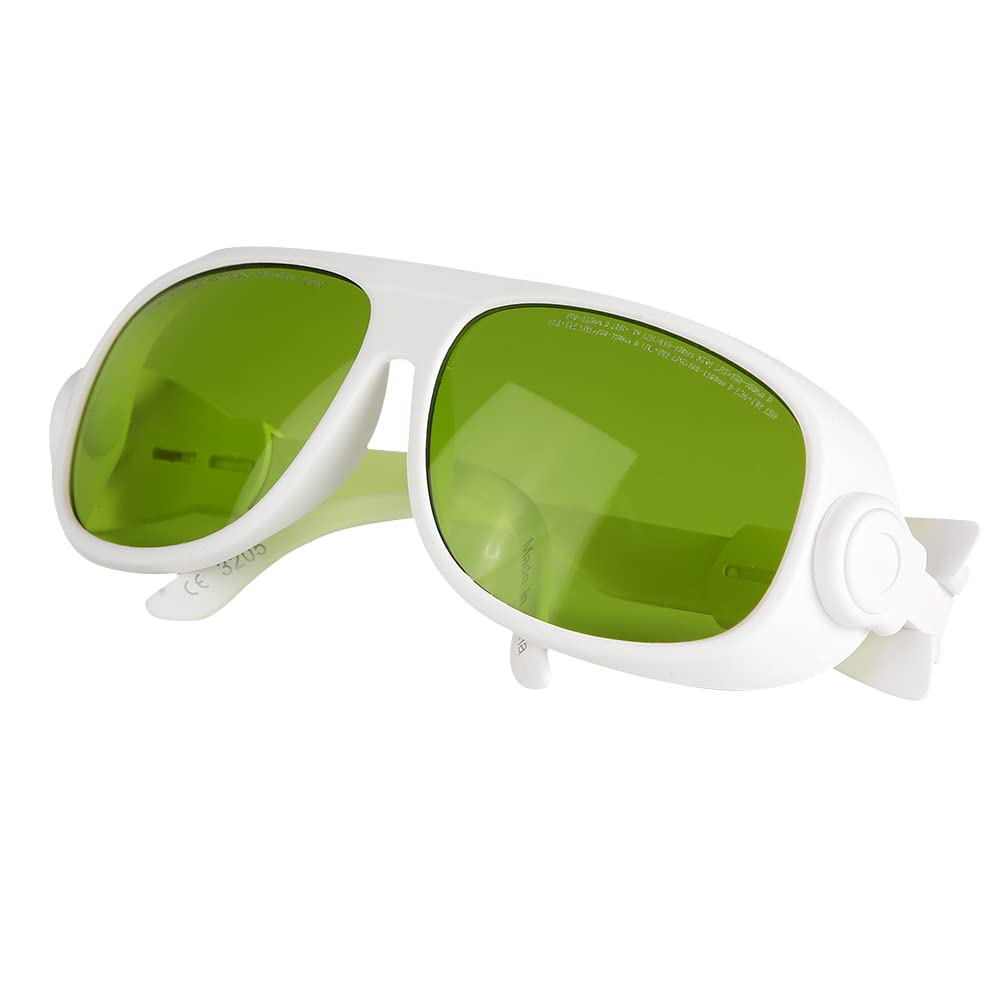 Yinhing Gafas de seguridad láser 1064nm certificadas CE, protección OD6+ para 450nm 532nm, lentes policarbonato -radiación para soldadura profesional, visibilidad clara