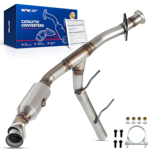 KAX Right Catalytic Converter Compatible with F-150 5.4L 2009-2010, 5.0L 2011-2014, Expedition 5.4L 2009-2014, Navigator 5.4L 2009-2014 - Replace# 9985 Direct-Fit, EPA Compliant
