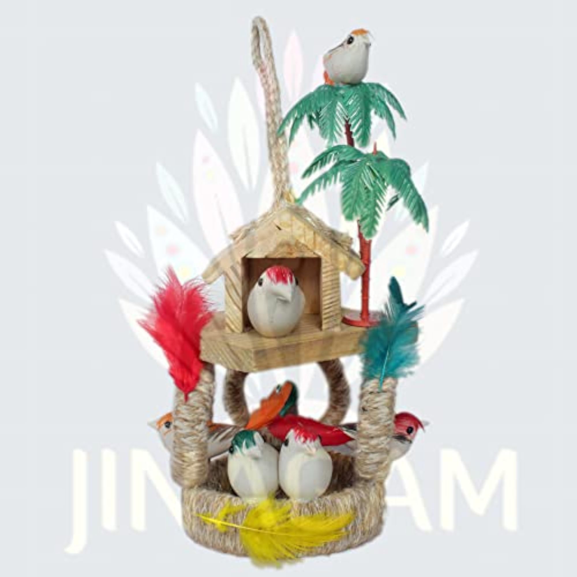 Artificial Jute Bird Nest Hanging for Charming Home Decor