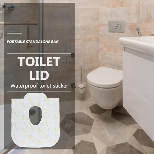 Fundas desechables de papel para asiento de inodoro resistente de CHILDWEET 5