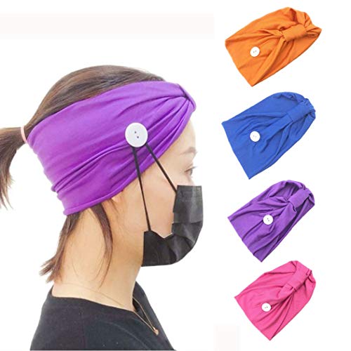 Zoestar Boho Cross Headband Stretchy Headbands Wide Elastic Turban Hair Band Yoga Head Wraps for Women and Girls (Style 6)