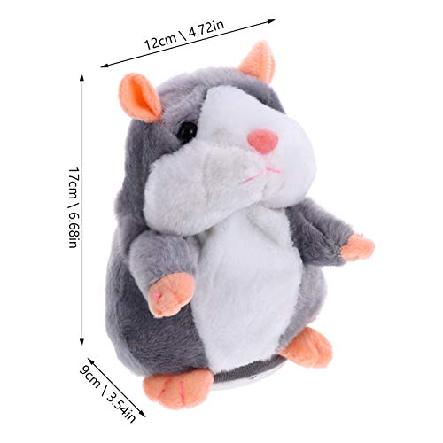 TOYANDONA Brinquedo de hamster falante que repete o que você diz, brinquedo de pelúcia elétrico para