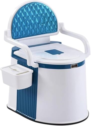 AOBOPO簡易トイレ ポータブルトイレとして、場所を選ばず設置可能で、介護現場や高齢者、妊婦の日常使用に最適 手すり付きで立ち上がりや座る動作をサポートし