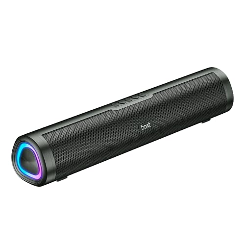 boAt 2025 Launch Aavante 2.0 150, 2.0 CH, 16W Signature Sound, RGB LEDs, Dual Full-Range Drivers, Upto 5H Battery, TWS, Multi Ports, Bluetooth Sound bar, Home...