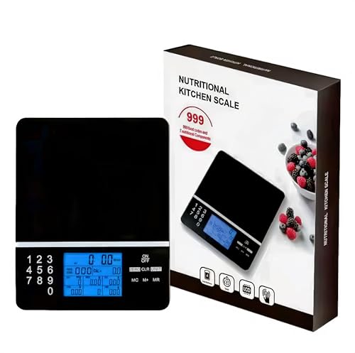 Calories Counting Scale, Smart Nutrition Food Scale for Calorie & Macro Counting – Digital Food Weighing Scale, Accurate 0.1g – Smart Kitchen Scale for Meal Prep & Diet Tracking Batteries Included