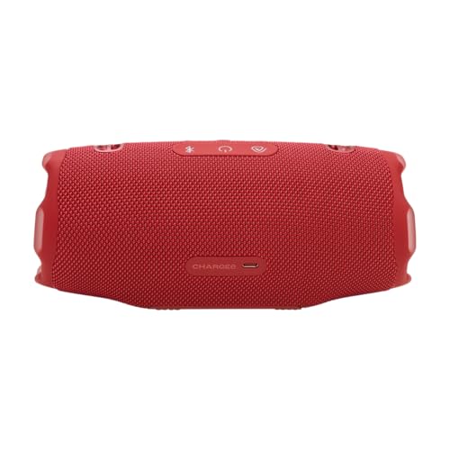Image of JBL Charge 6 - Portable Waterproof & Drop-Proof Bluetooth Speaker, Bold Pro Sound with AI Sound Boost, 28Hrs of Playtime, Built-in powerbank & Comes with a Sturdy /Removable Carrying Strap (Red)